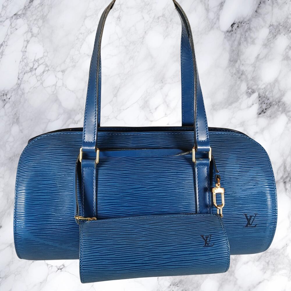 Louis Vuitton Soufflot Mother&Child Epi Leather Barrel Bag Toledo Dust Bag/ COA
